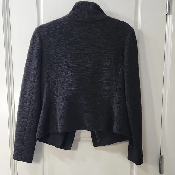 LOFT Women's Boucle Black Blazer Size 4 - Picture 8 of 9